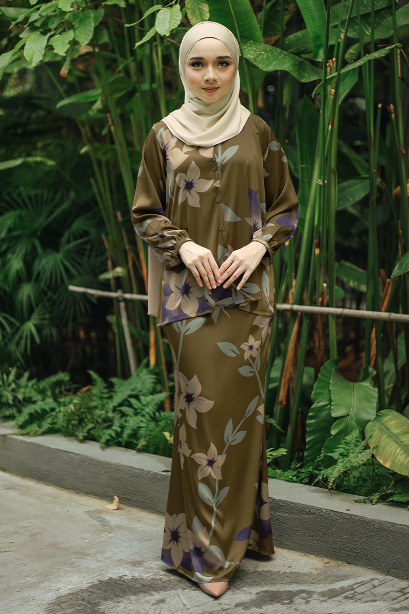 Baju kurung hot sale olive green