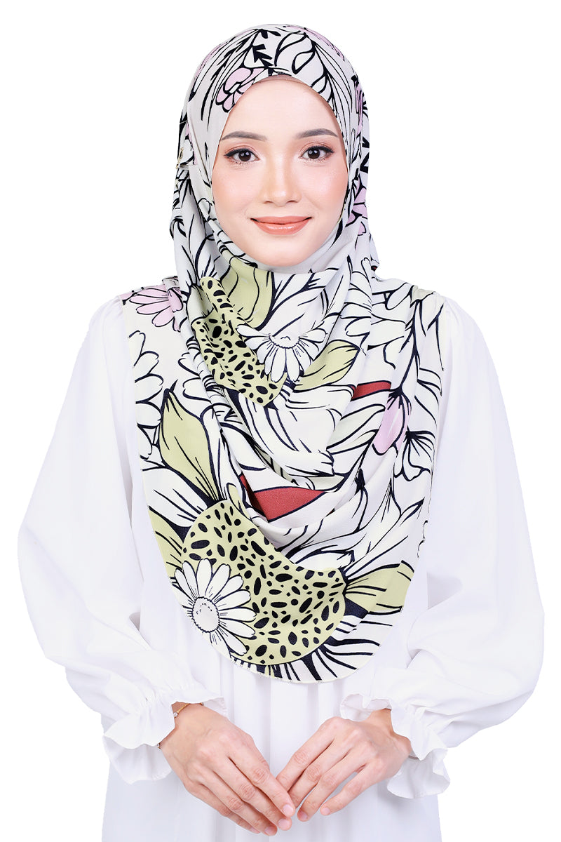 AMANI PRINTED 87 - L - Lily White