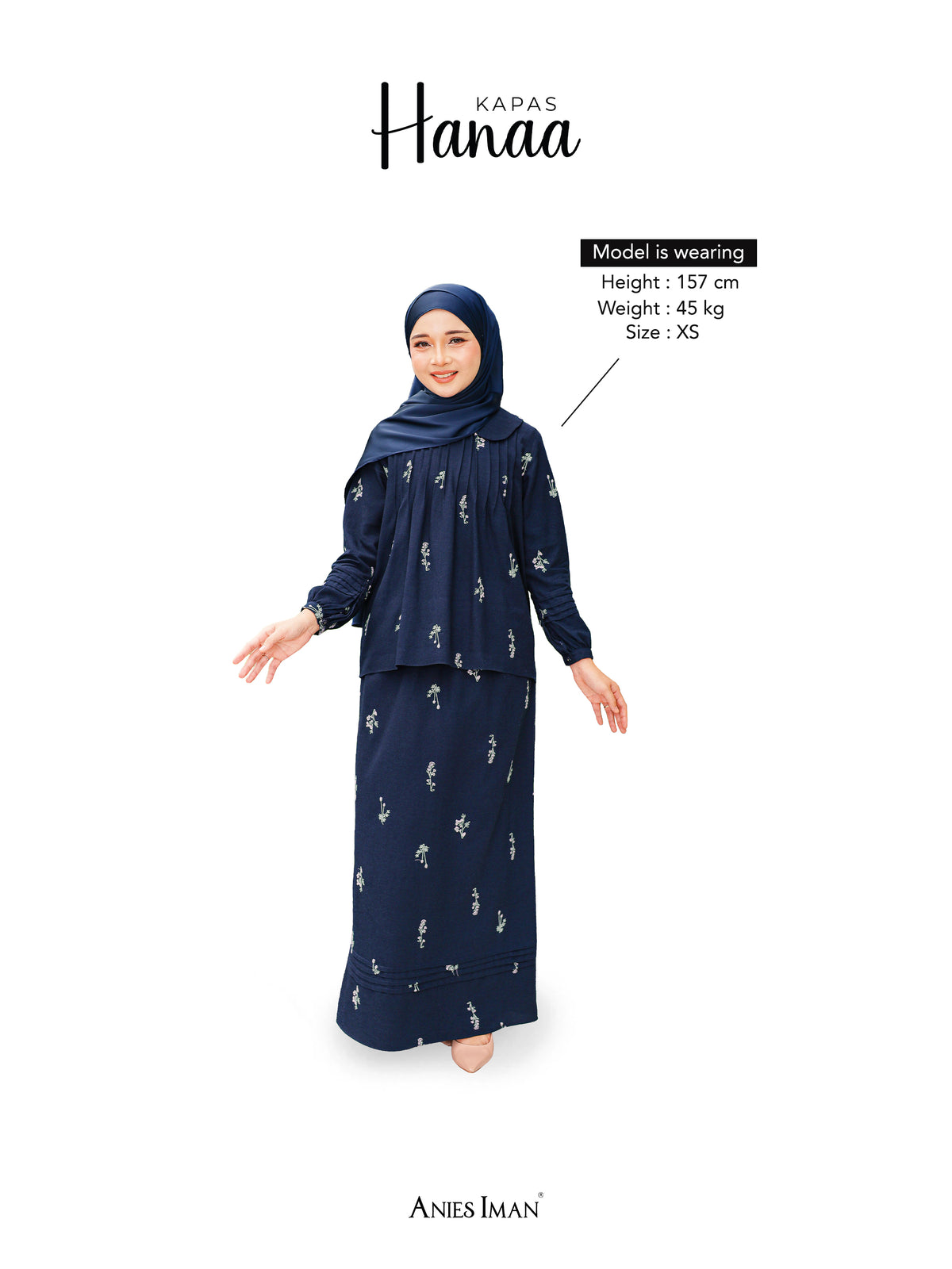 KAPAS HANAA 04 - Navy Blue