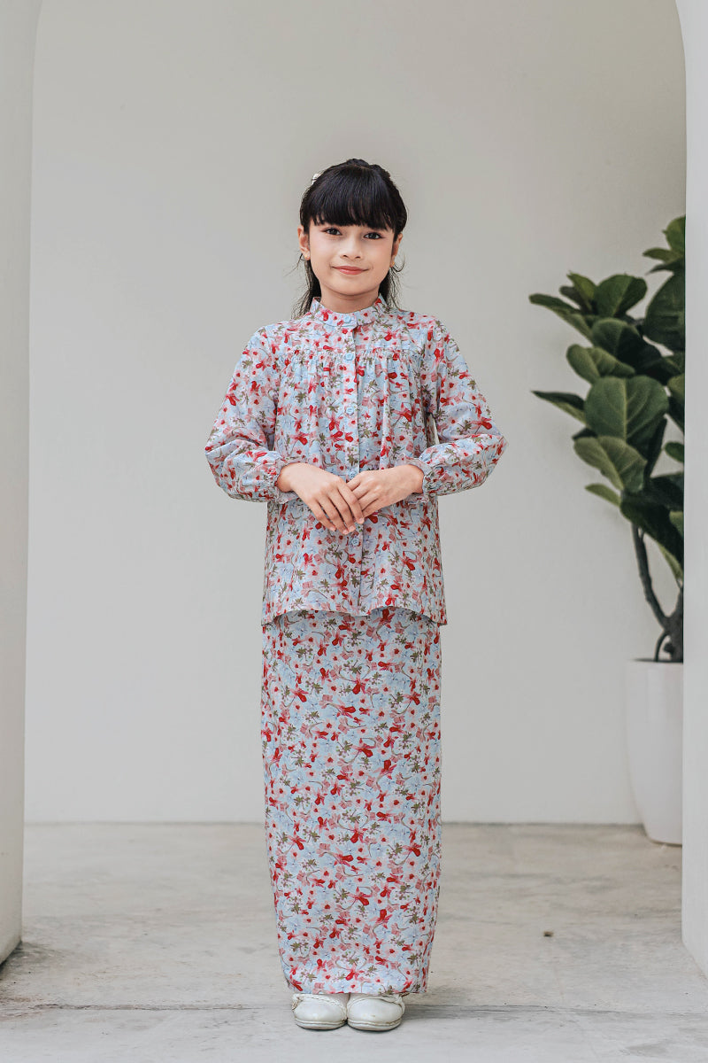 Pre-Order : KAPAS MELATI 03 KIDS - Dusty Blue