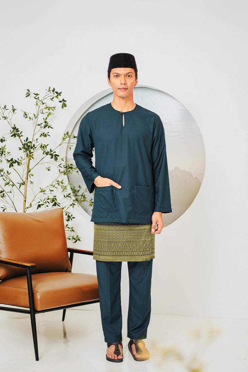 BAJU MELAYU BUDI 07 - Teal Green