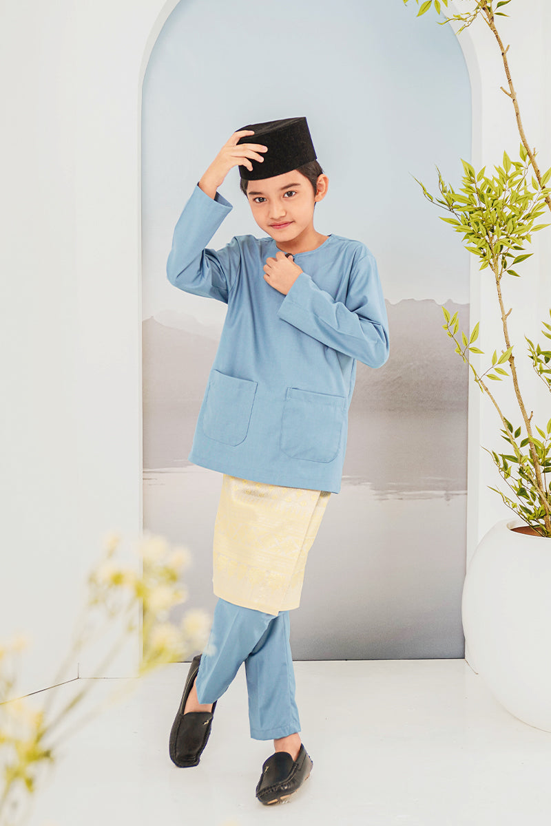 BAJU MELAYU BUDI 08 KIDS - Diamond Blue