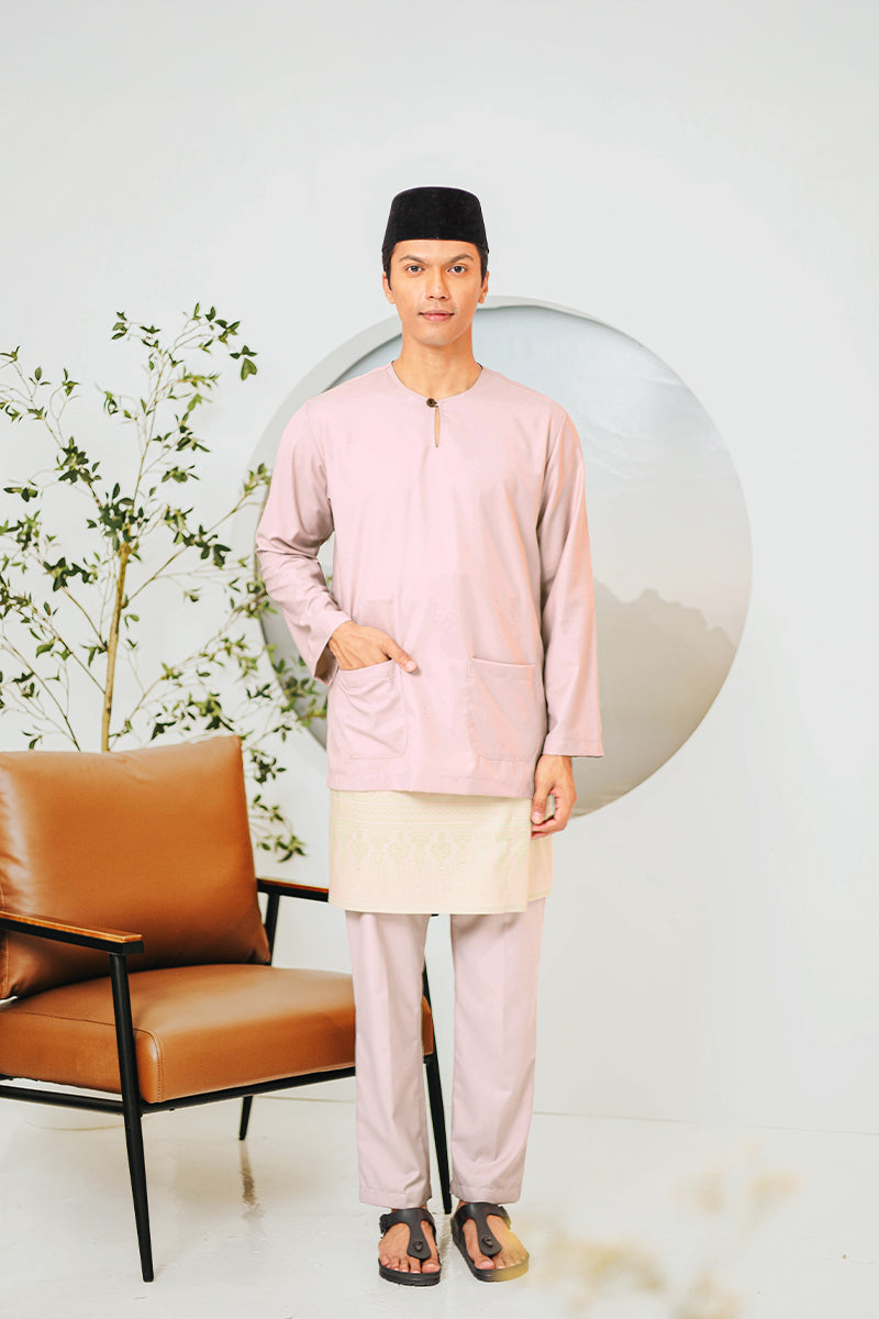 BAJU MELAYU BUDI 10 - Nude Pink