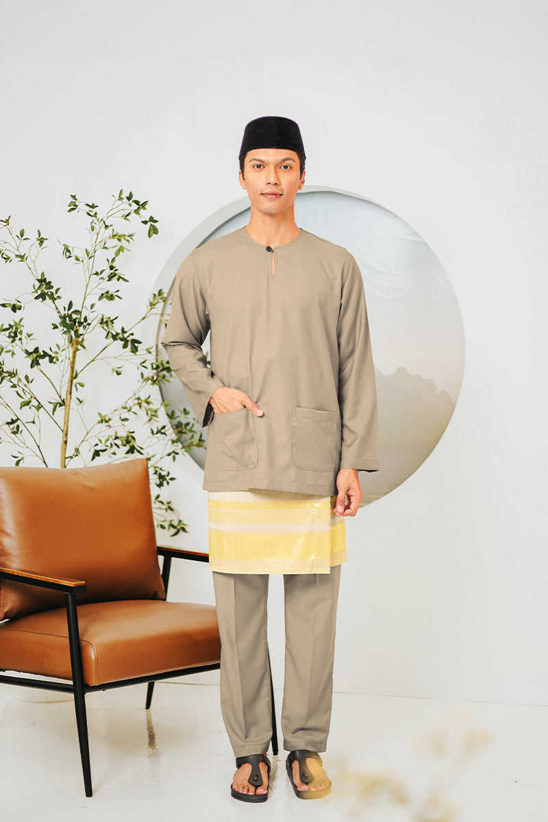 BAJU MELAYU BUDI 12 - Pale Khaki