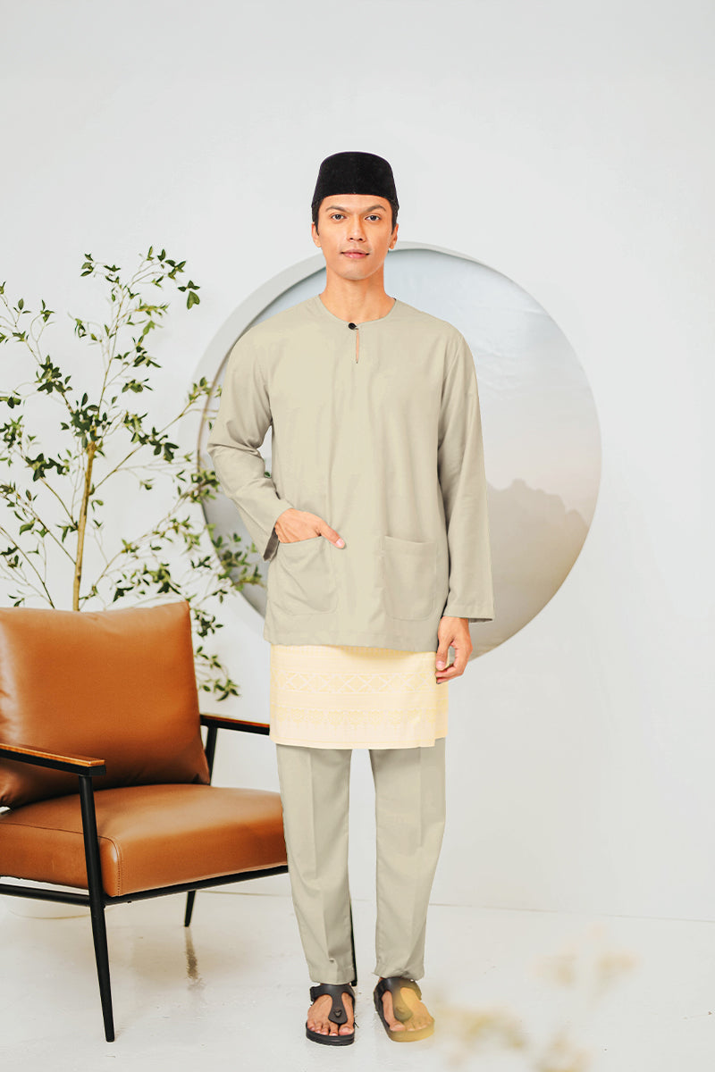BAJU MELAYU BUDI 13 - Smokey Taupe