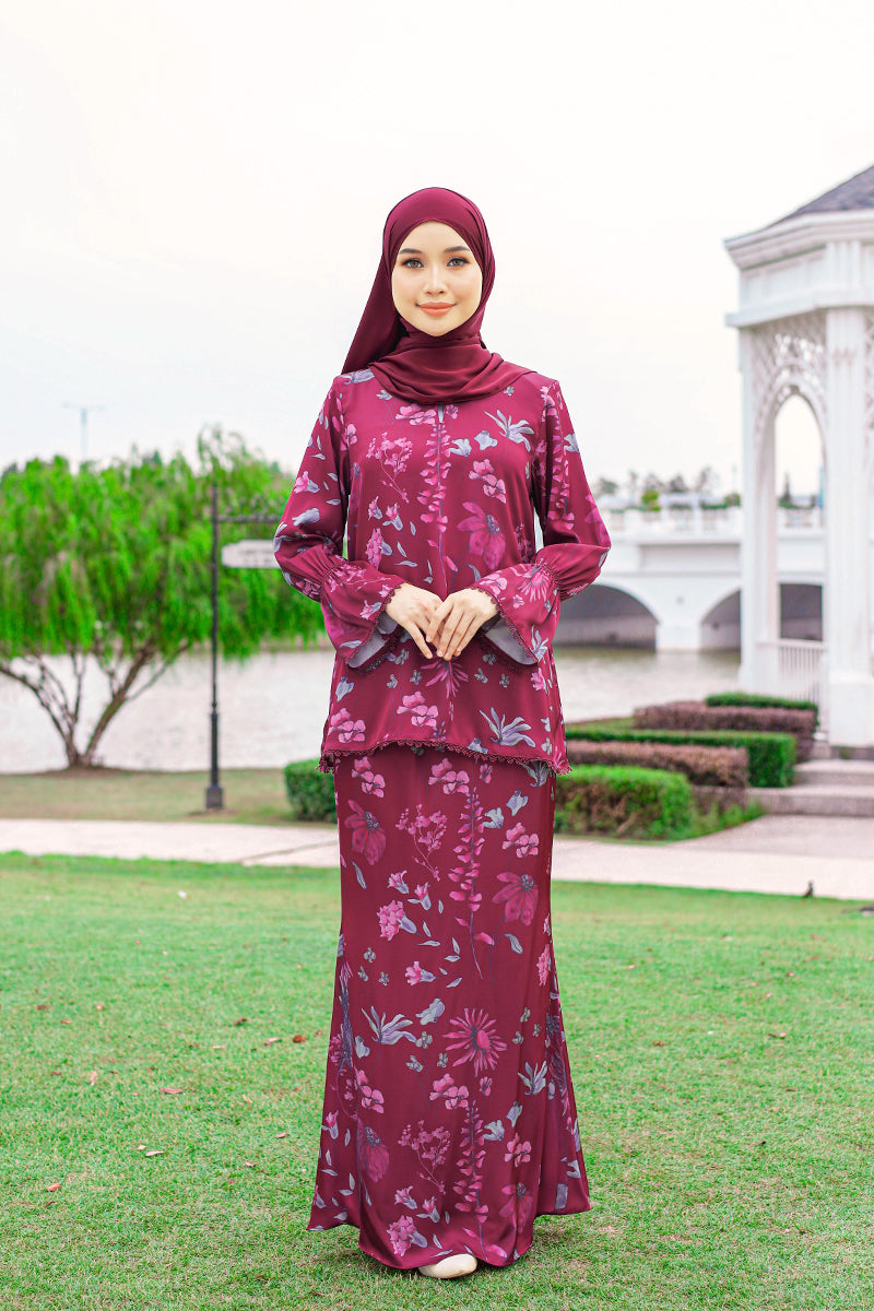 Pre Order : KASEH DEWI 01 - Deep Fuchsia