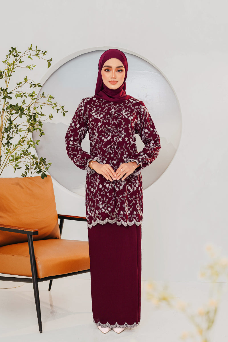 KAPAS EMBUN 02 - Burgundy