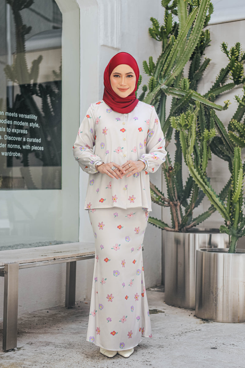 DAILY KURUNG FELORA 01 - Ivory