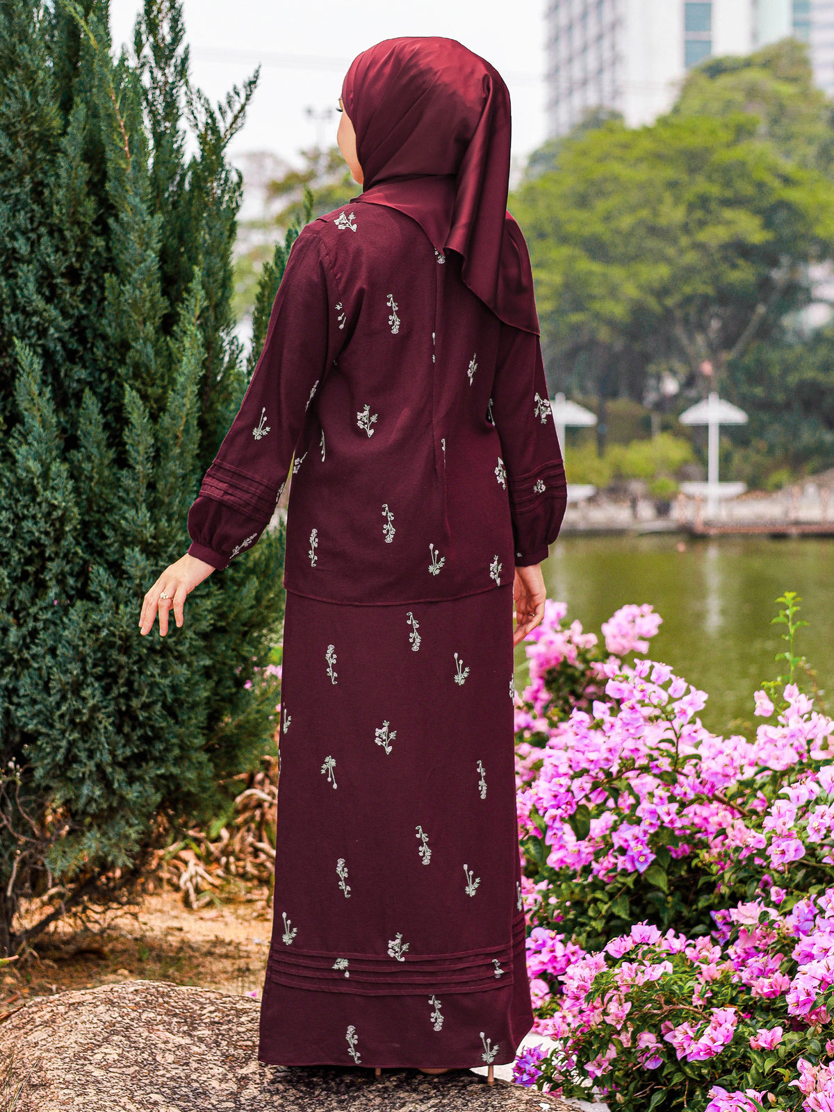 KAPAS HANAA 03 - Maroon