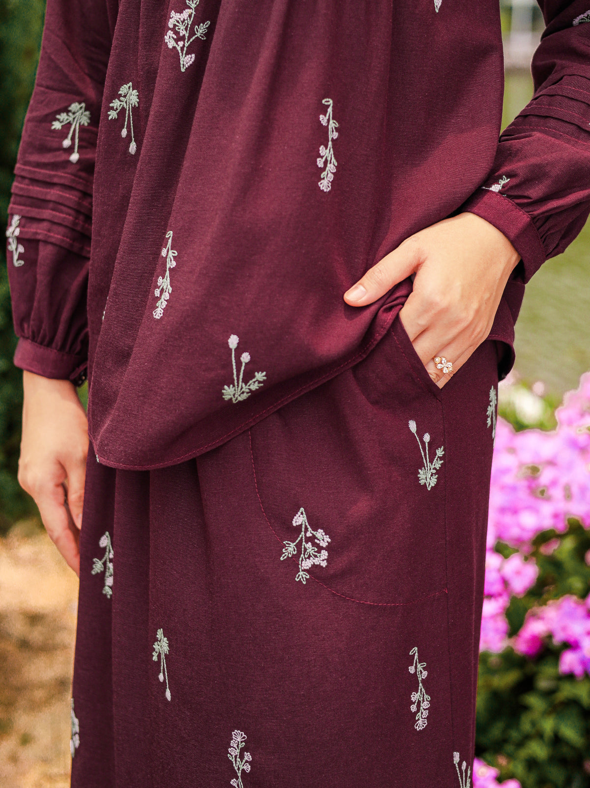 KAPAS HANAA 03 - Maroon