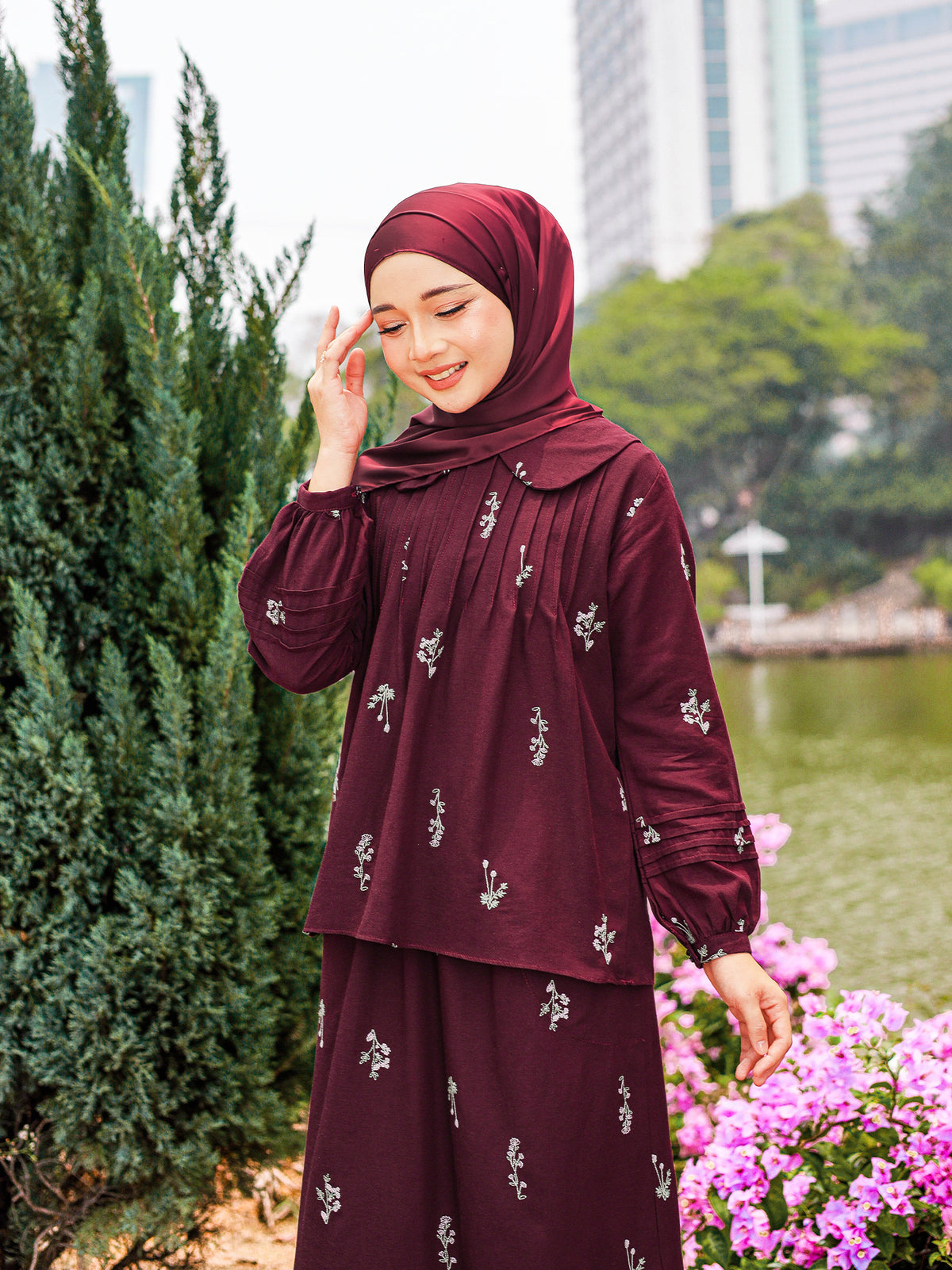 KAPAS HANAA 03 - Maroon