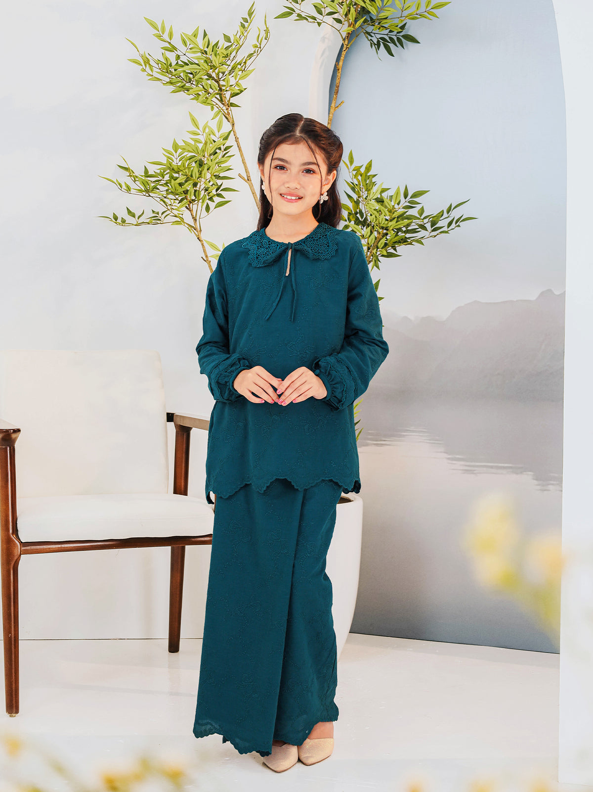 [PRE ORDER] KAPAS INDAH 01 KIDS - Teal Green