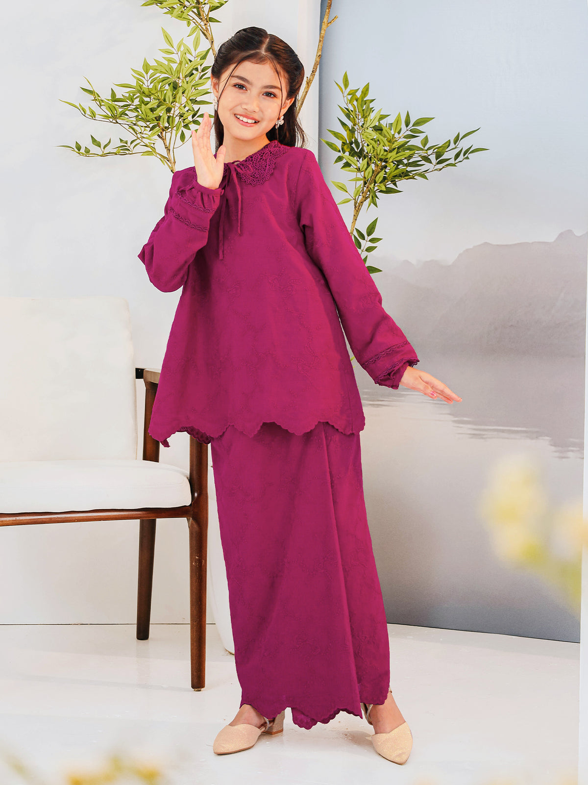 [PRE ORDER] KAPAS INDAH 02 KIDS - Fuchsia Pink