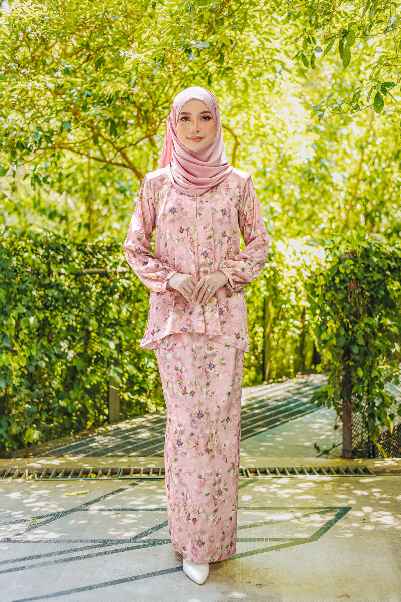 DAILY KURUNG JELITA 01 - Peachy Pink