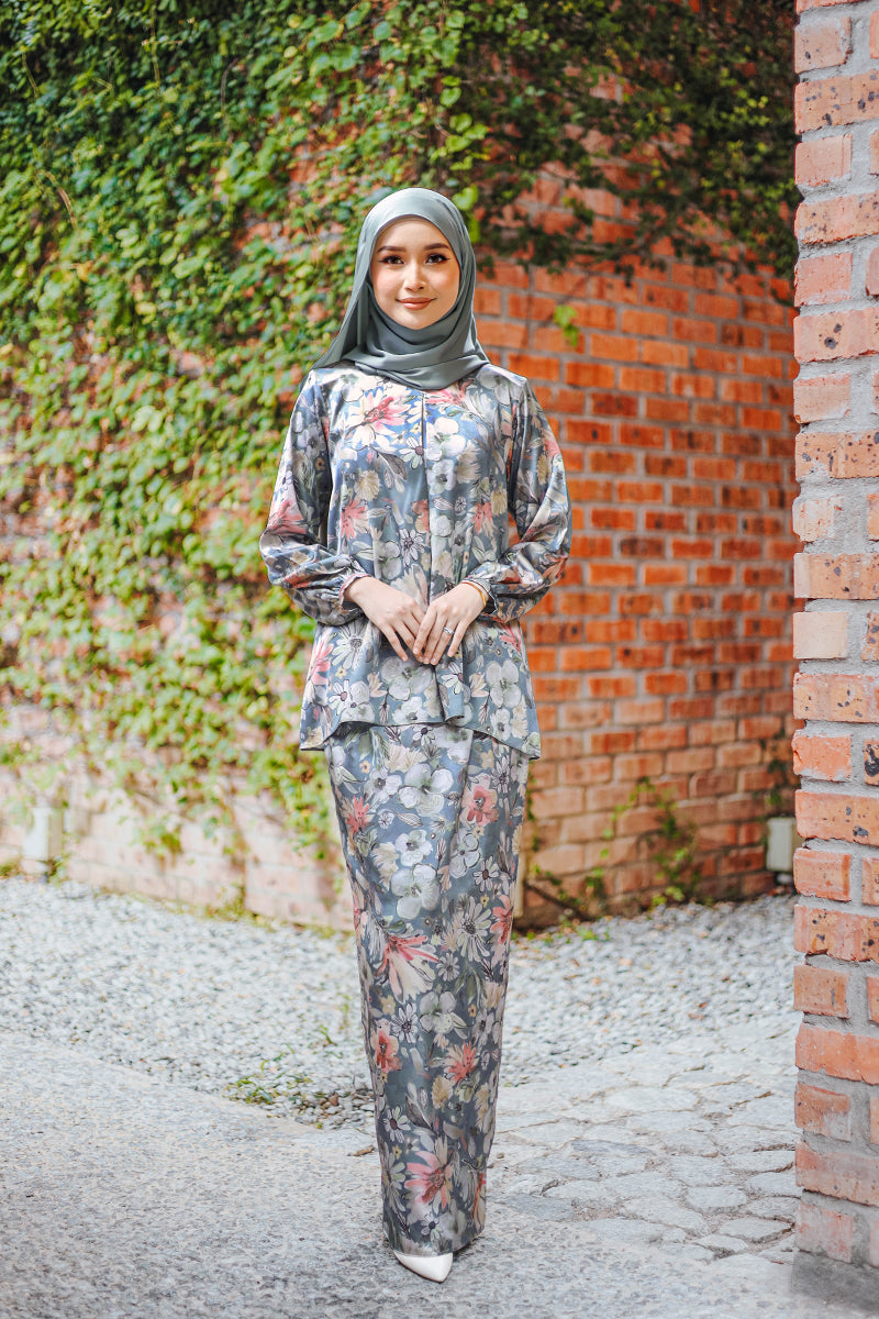 DAILY KURUNG JELITA 03 - Dusty Turquoise