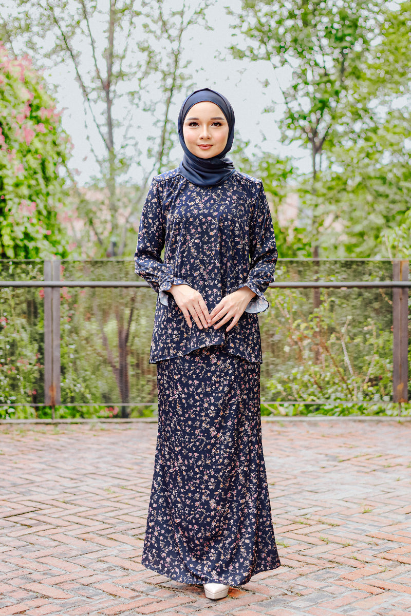 DAILY KURUNG KIRANA 03 - Navy Blue