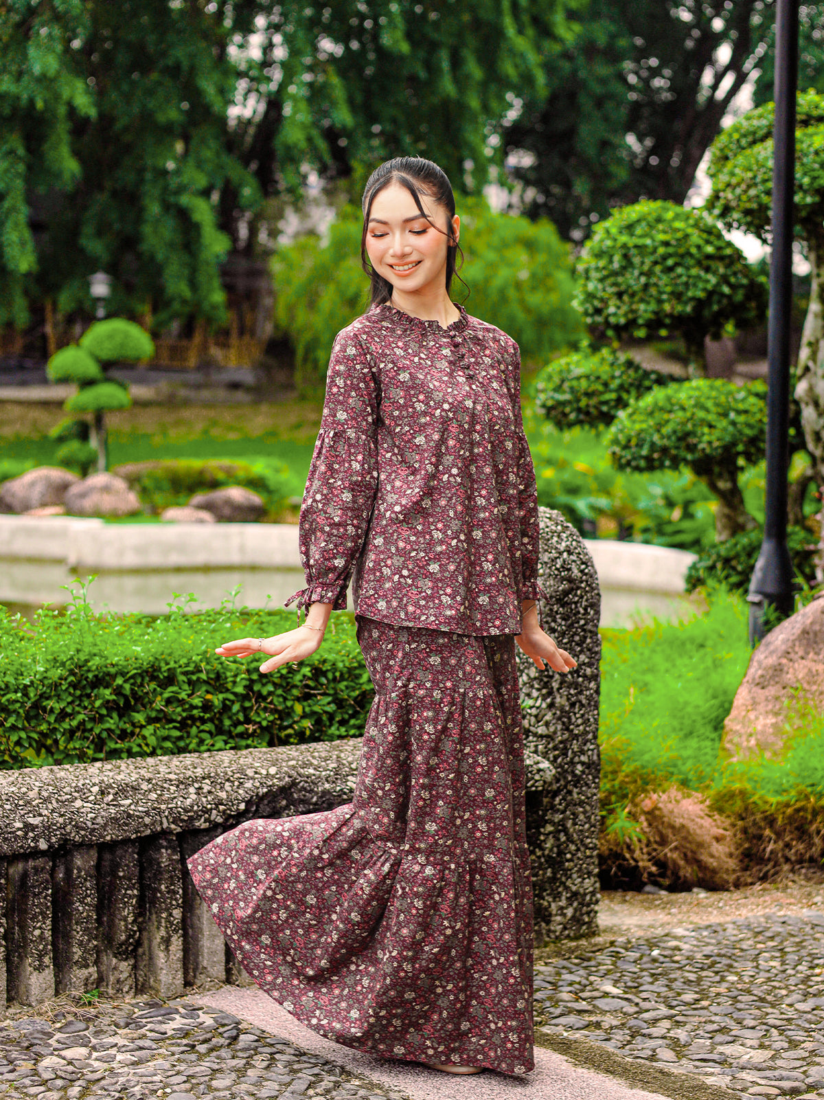 KAPAS NELLY 02 - Dark Maroon