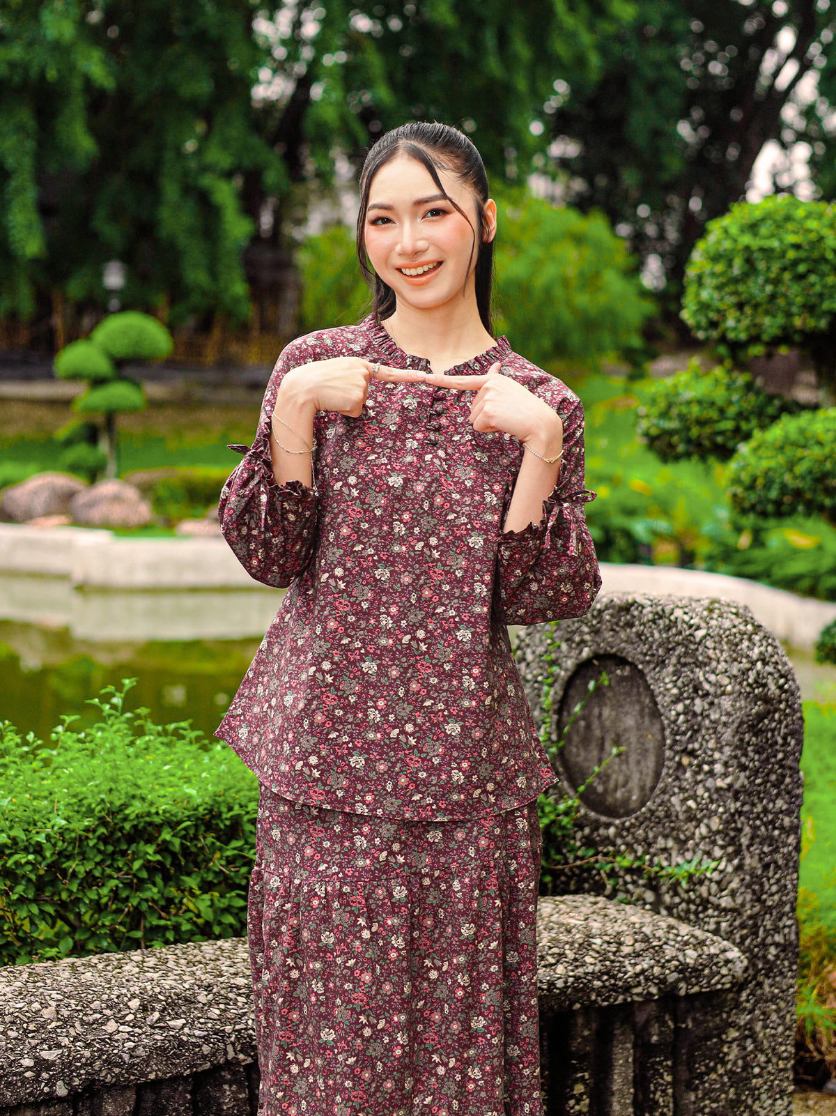 KAPAS NELLY 02 - Dark Maroon