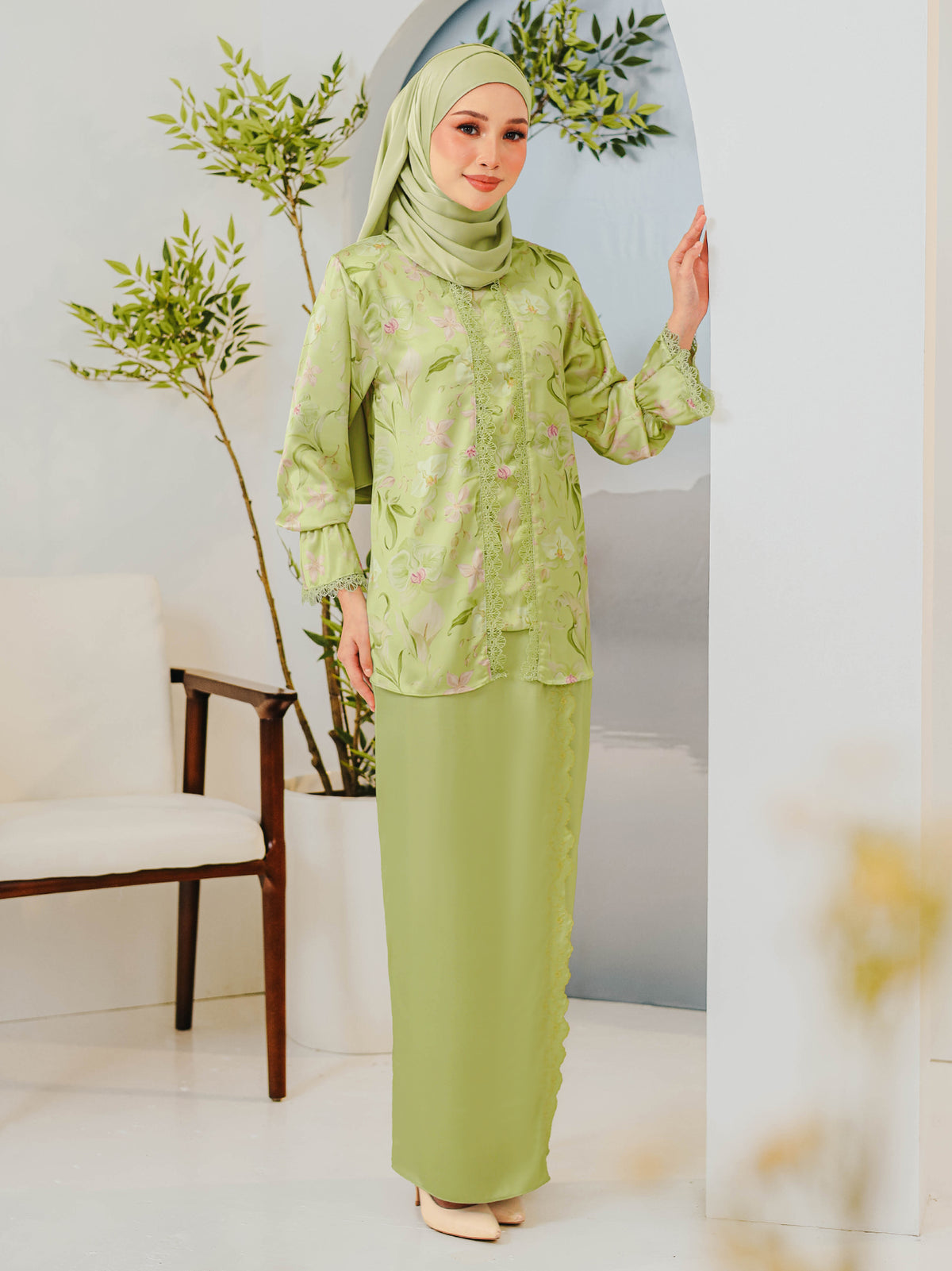 KASEH NILAM 04 - Lime Green