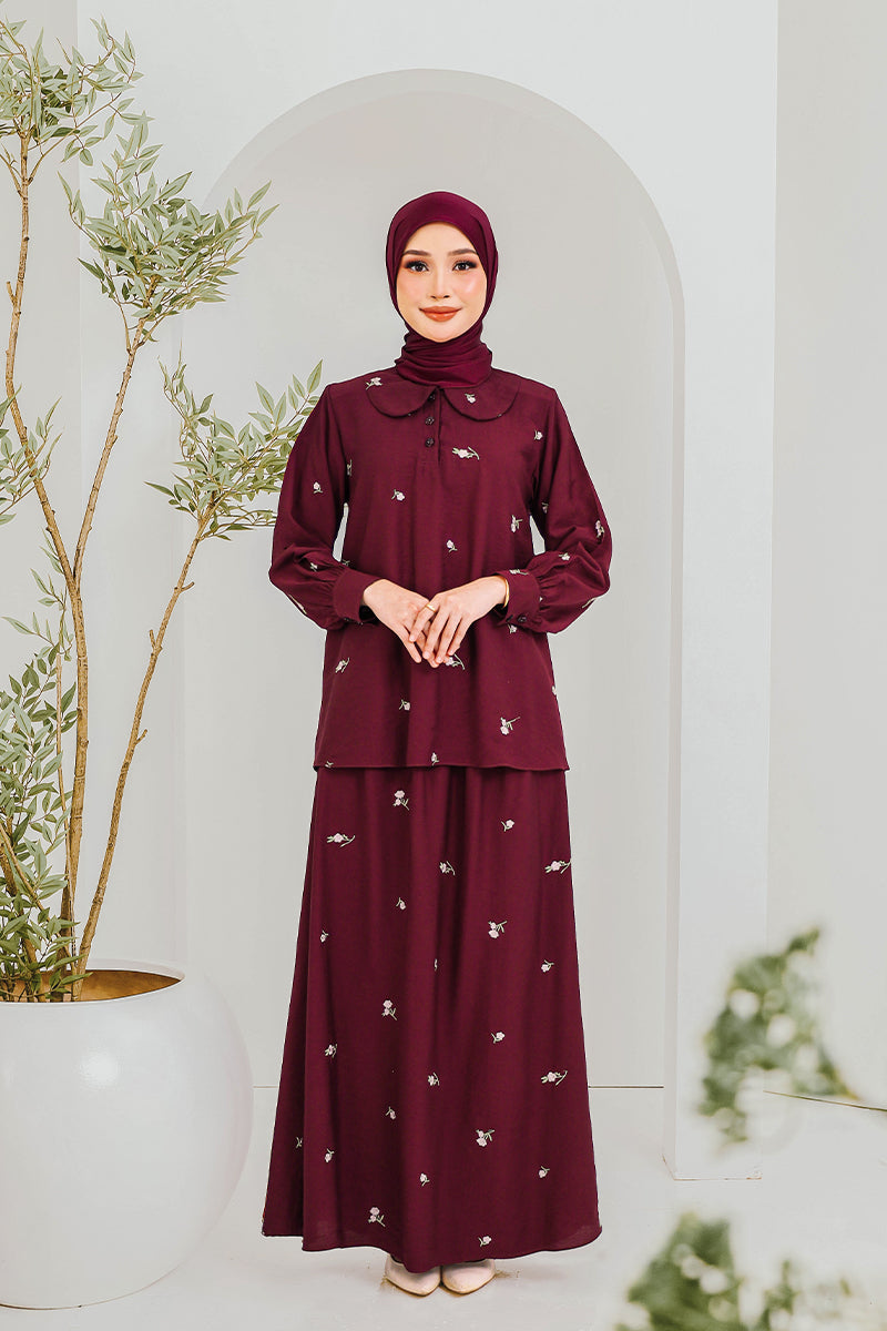 KAPAS RAESA 02 - Burgundy